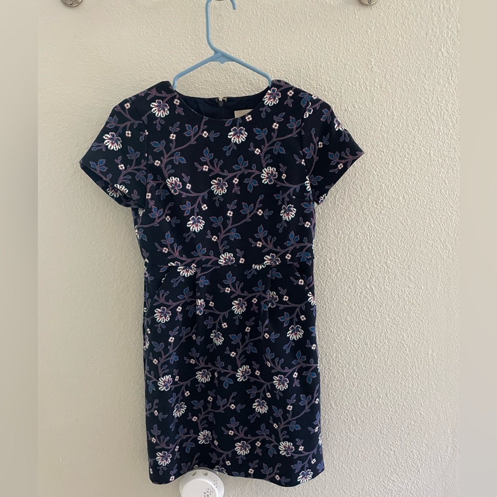 Loft floral navy dress
